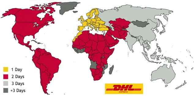 DHL international delivery service for branded power banks