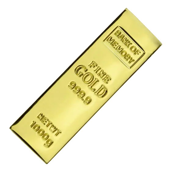 Mini Gold Bullion USB Stick