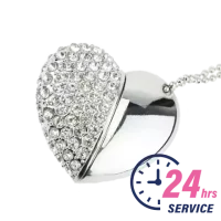 Crystal Heart USB Stick