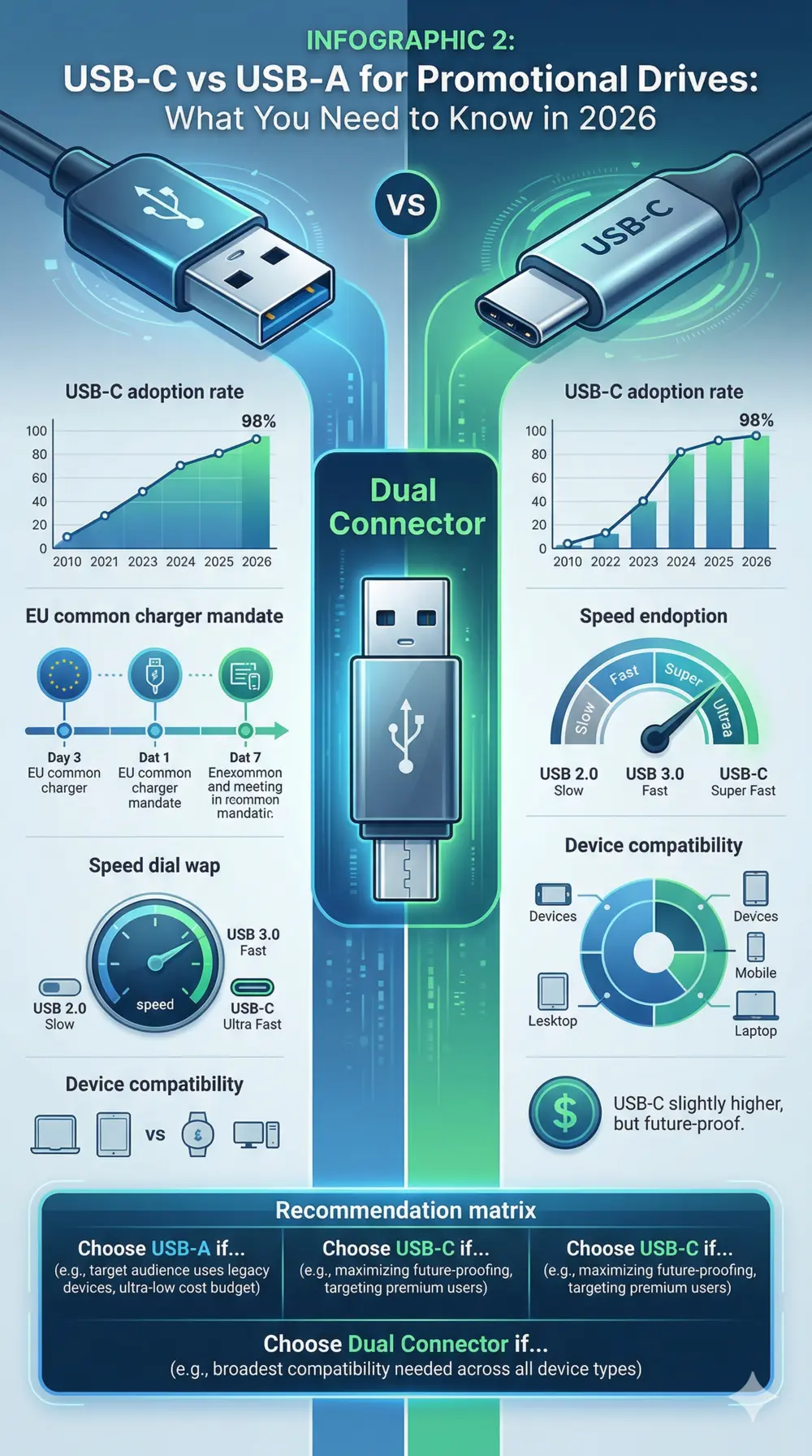 USB-C vs USB-A for Promotional Drives What You Need to Know in 2026